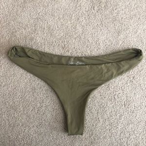 Olive green bikini bottoms